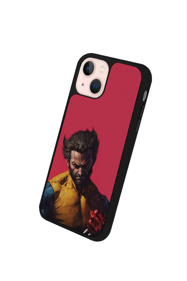 iPhone 13 Mini Uyumlu Wolverine Tasarımlı Glossy Premium Kılıf