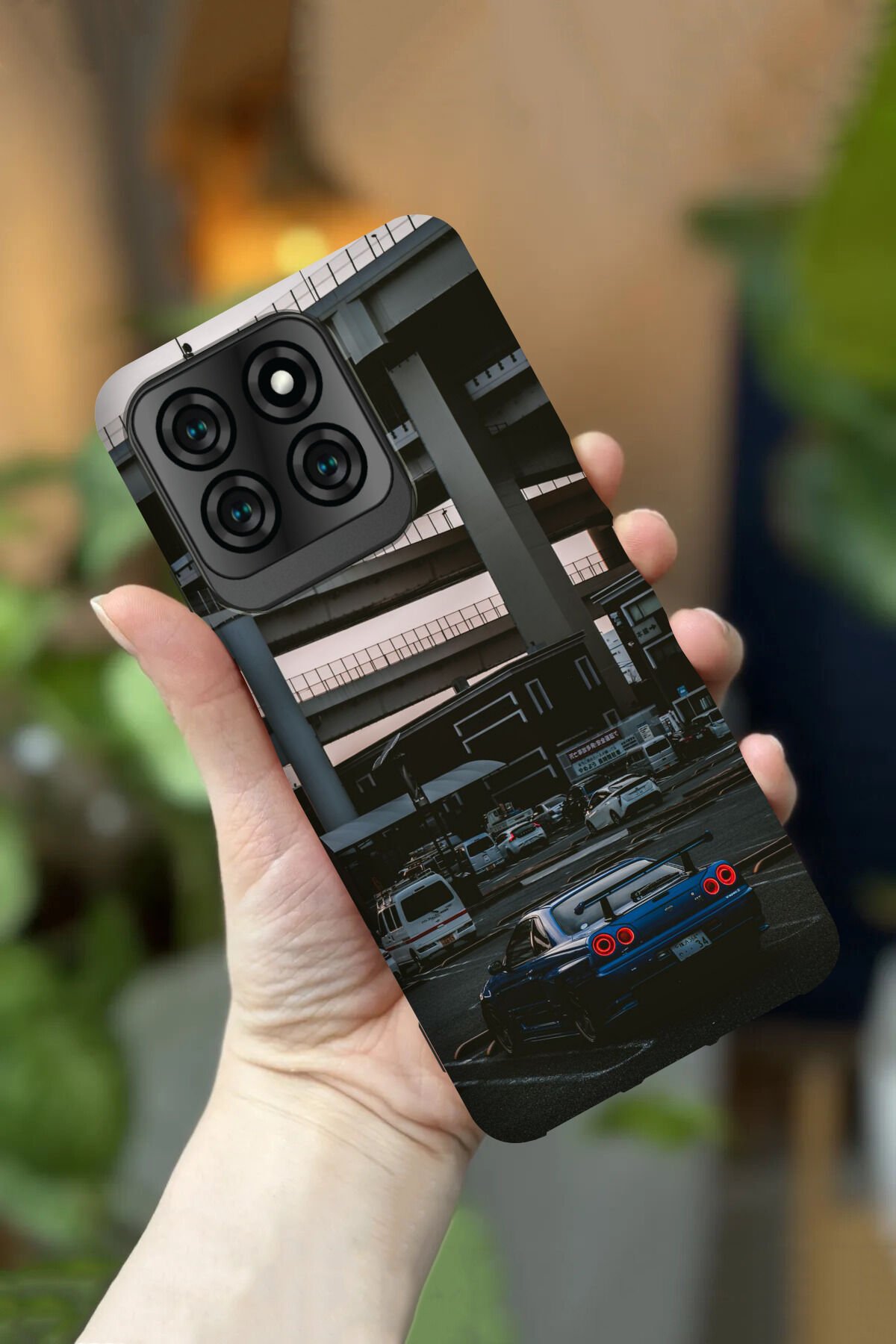 Reeder S71 Uyumlu Kamera Korumalı Nissan GTR Desenli HD Baskılı Silikon Kılıf