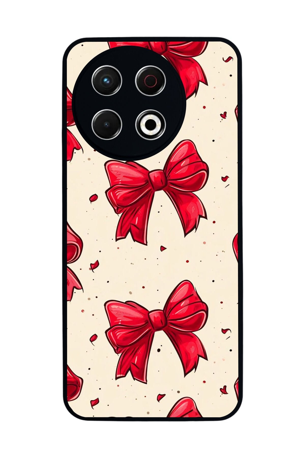 Tecno Spark 30 Pro Uyumlu Kurdele Tasarımlı Glossy Premium Kılıf