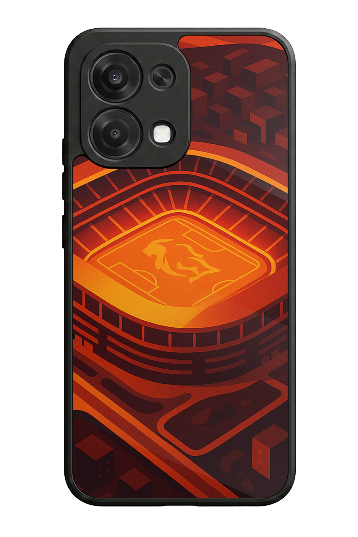 Oppo A6 Pro Uyumlu Aslan Tasarımlı Glossy Premium Kılıf