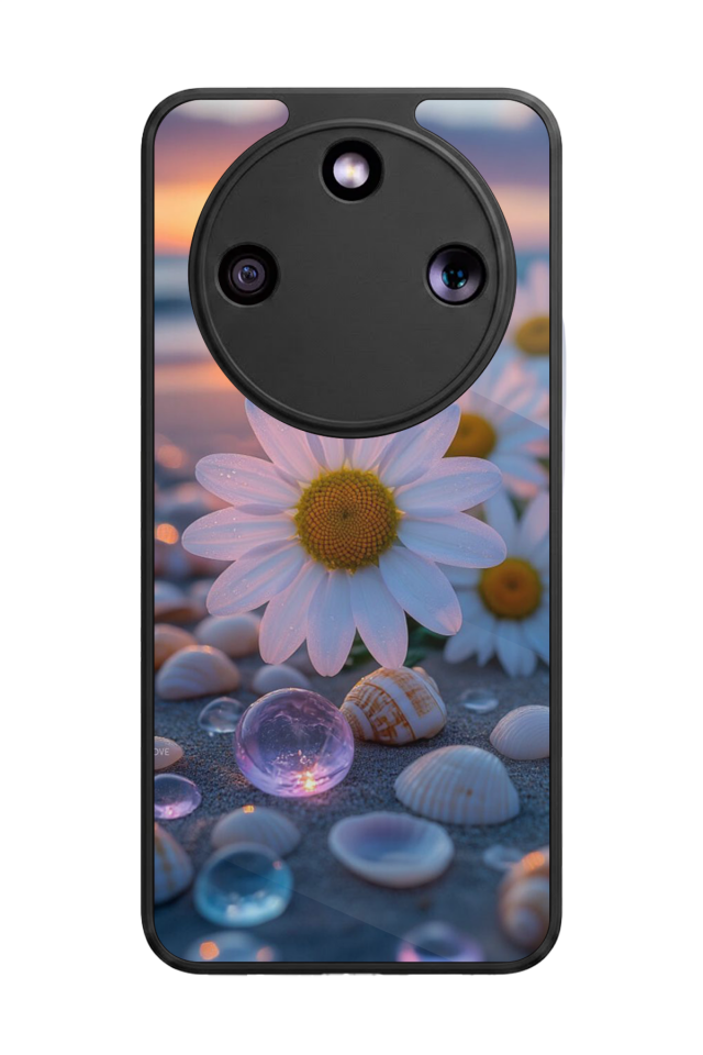 Honor Magic 8 Lite Uyumlu Cicek Tasarımlı Glossy Premium Kılıf