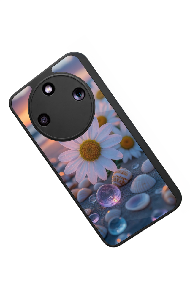 Honor Magic 8 Lite Uyumlu Cicek Tasarımlı Glossy Premium Kılıf