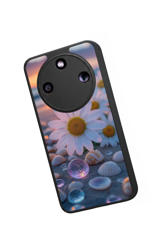 Honor Magic 8 Lite Uyumlu Cicek Tasarımlı Glossy Premium Kılıf