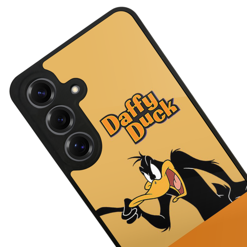 Samsung Galaxy S25 Uyumlu Daffy duck Tasarımlı Glossy Premium Kılıf