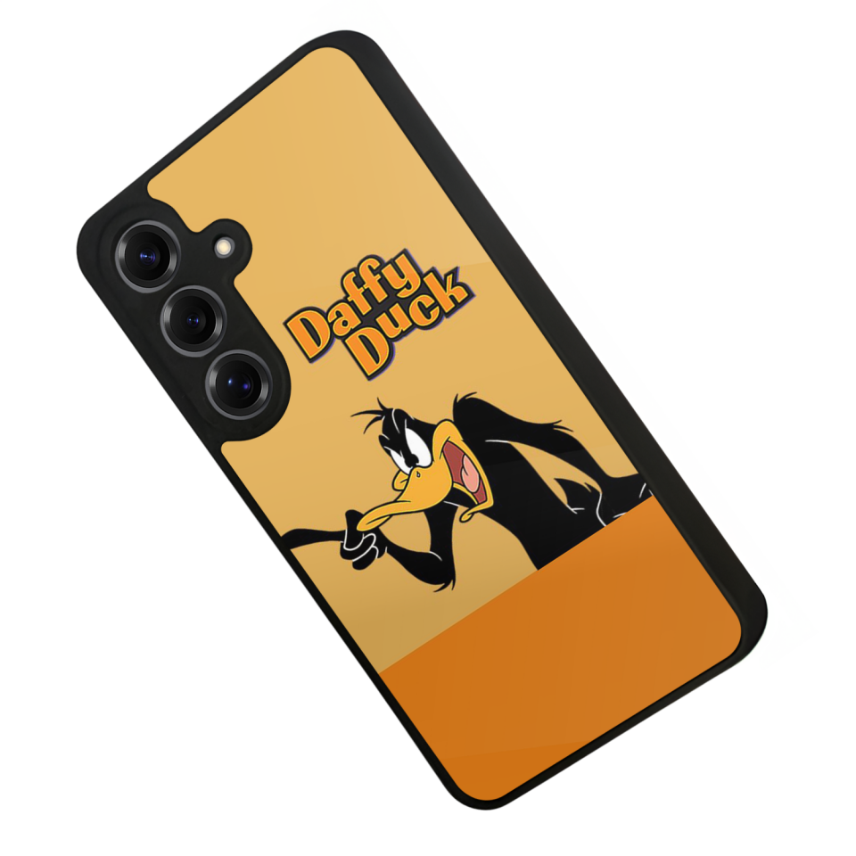 Samsung Galaxy S25 Uyumlu Daffy duck Tasarımlı Glossy Premium Kılıf