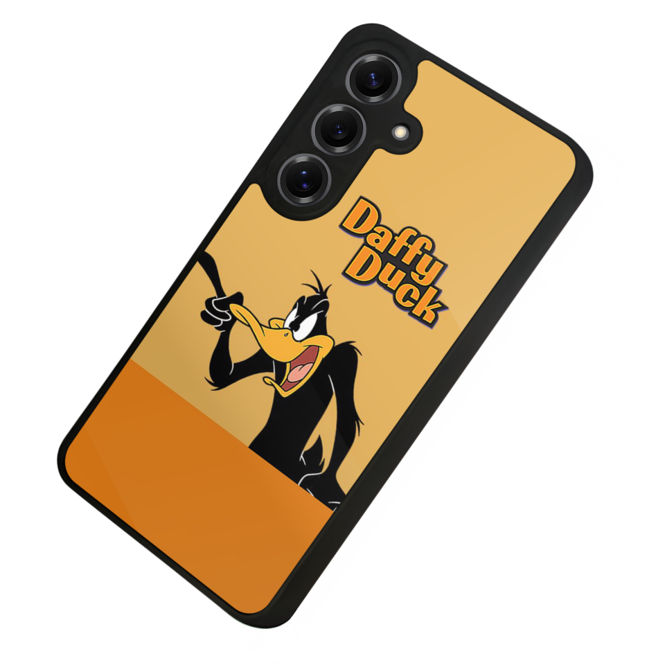 Samsung Galaxy S25 Uyumlu Daffy duck Tasarımlı Glossy Premium Kılıf