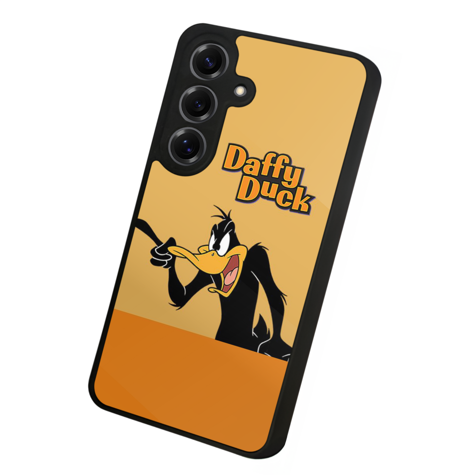 Samsung Galaxy S25 Uyumlu Daffy duck Tasarımlı Glossy Premium Kılıf