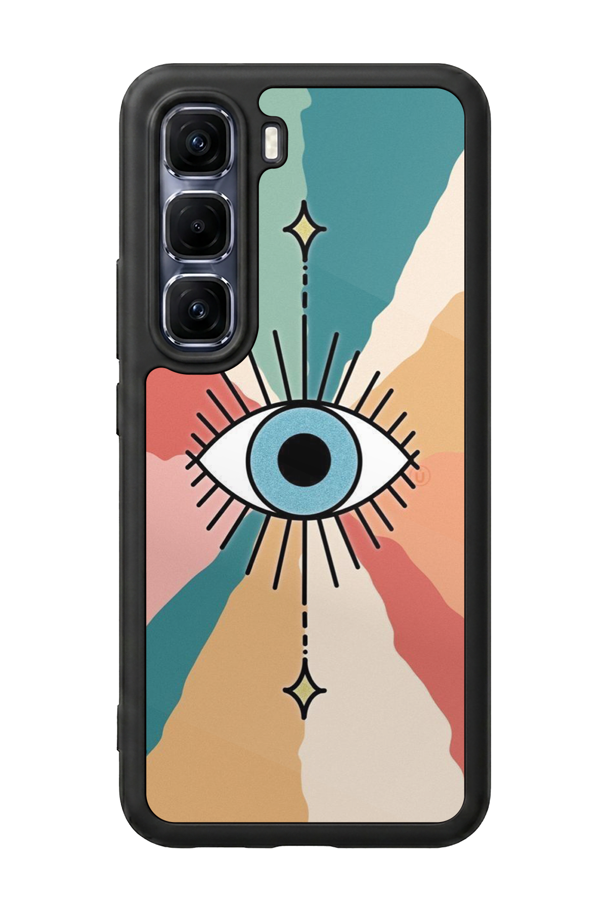 Infinix Hot 60 Pro Plus Uyumlu Göz Tasarımlı Glossy Premium Kılıf