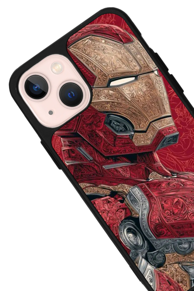 iPhone 15 Uyumlu  Iron Man ( Demir Adam ) Tasarımlı Glossy Premium Kılıf