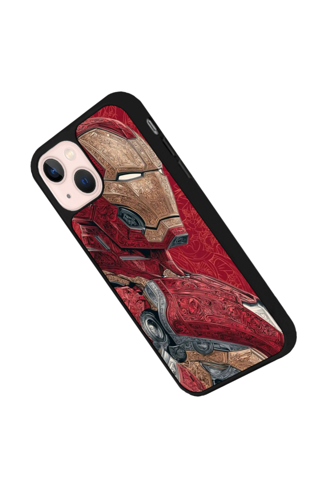 iPhone 15 Uyumlu  Iron Man ( Demir Adam ) Tasarımlı Glossy Premium Kılıf