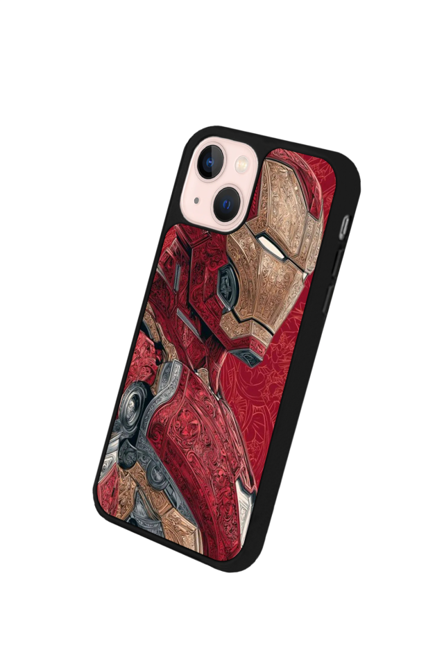 iPhone 15 Uyumlu  Iron Man ( Demir Adam ) Tasarımlı Glossy Premium Kılıf
