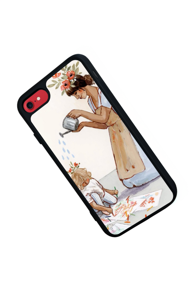 iPhone 8 Uyumlu Kalp Love Tasarımlı Glossy Premium Kılıf
