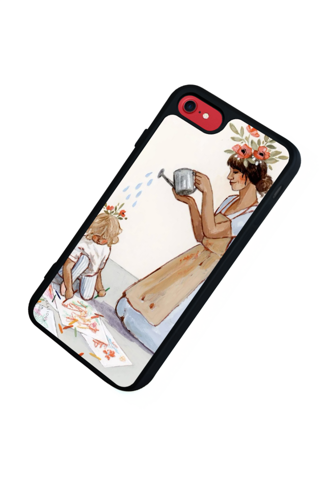 iPhone 8 Uyumlu Kalp Love Tasarımlı Glossy Premium Kılıf