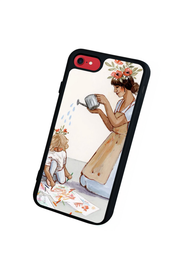 iPhone 8 Uyumlu Kalp Love Tasarımlı Glossy Premium Kılıf