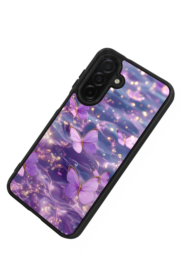 Samsung Galaxy A56 Uyumlu Kelebek Tasarımlı Glossy Premium Kılıf