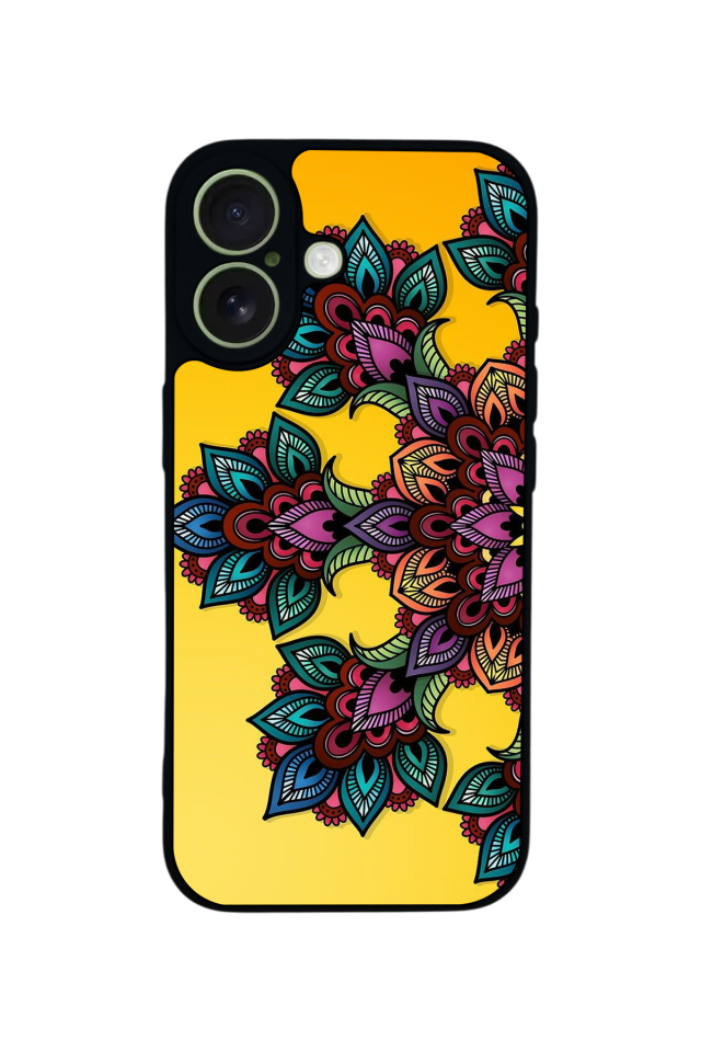 iPhone 17 Uyumlu Mandala Tasarımlı Glossy Premium Kılıf