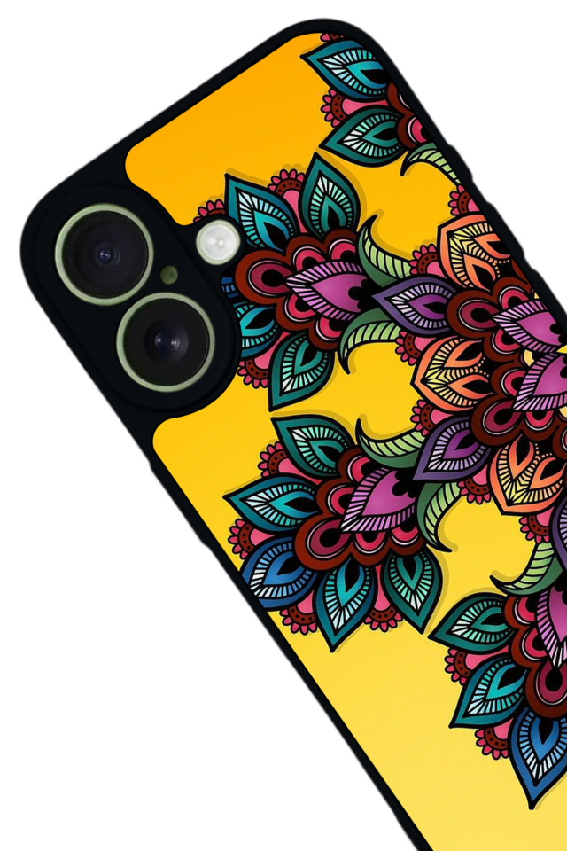 iPhone 17 Uyumlu Mandala Tasarımlı Glossy Premium Kılıf