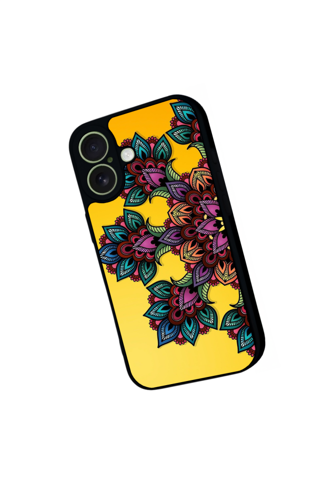 iPhone 17 Uyumlu Mandala Tasarımlı Glossy Premium Kılıf