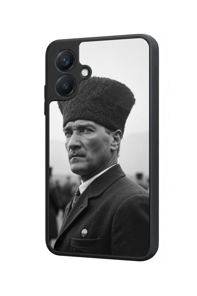 Samsung Galaxy A07 Uyumlu Mustafa Kemal Ataturk Tasarımlı Glossy Premium Kılıf