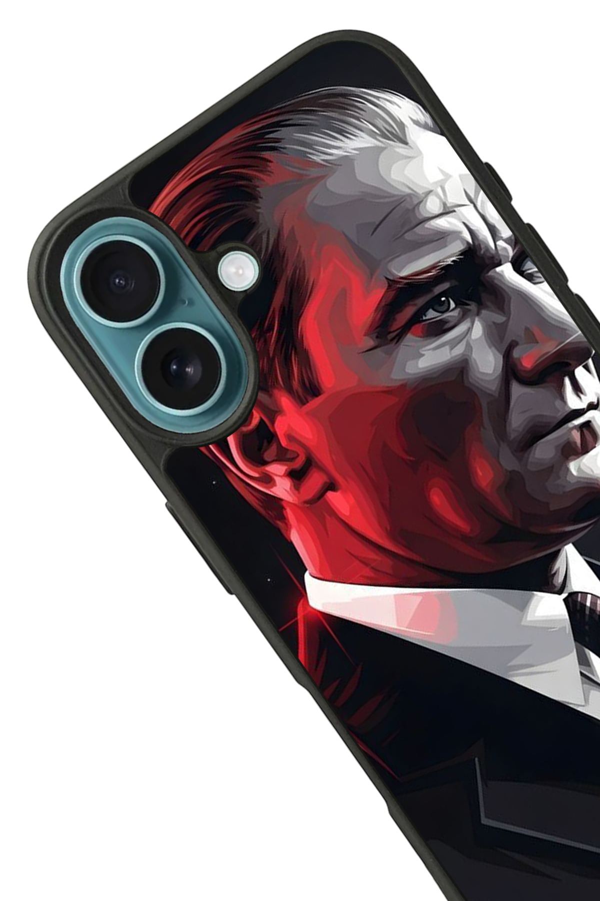 iPhone 16 Uyumlu Mustafa Kemal Ataturk Tasarımlı Glossy Premium Kılıf
