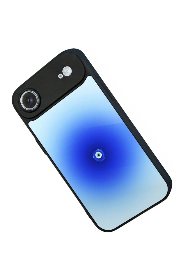 iPhone 17 Air Uyumlu Nazar Tasarımlı Glossy Premium Kılıf