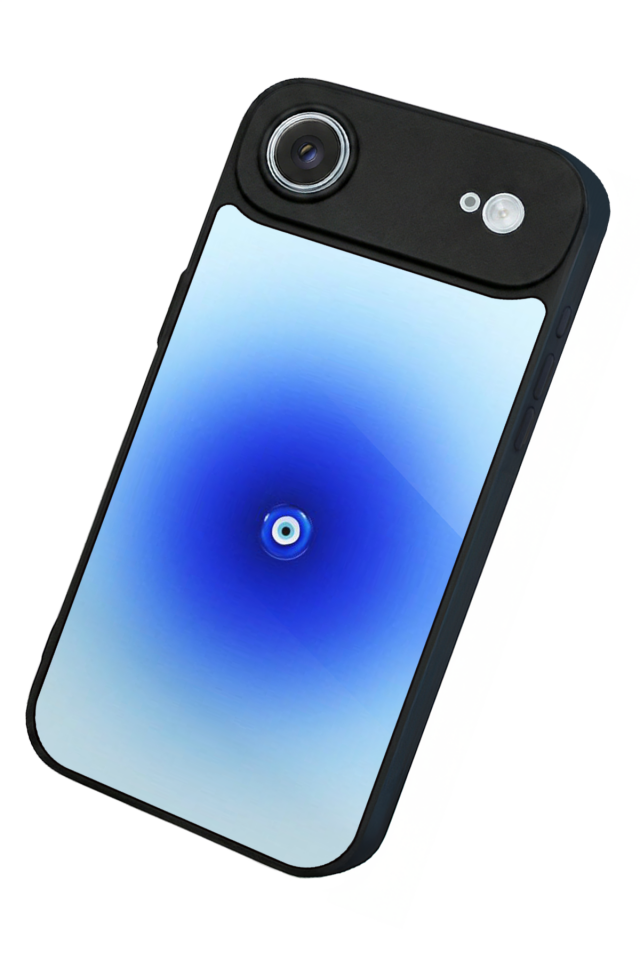 iPhone 17 Air Uyumlu Nazar Tasarımlı Glossy Premium Kılıf