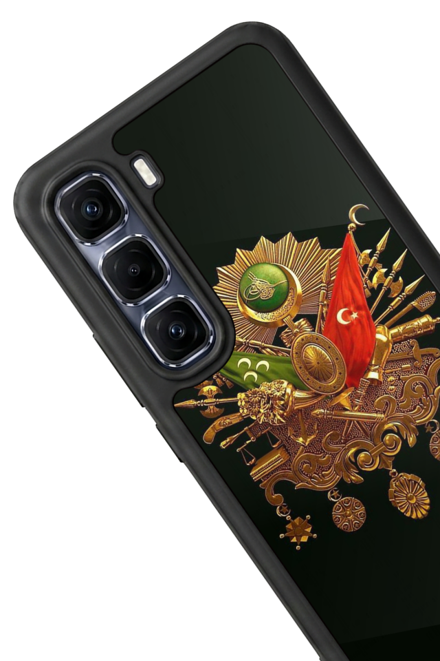 Infinix Hot 60 Pro Plus Uyumlu Osmanli Tugrasi Tasarımlı Glossy Premium Kılıf