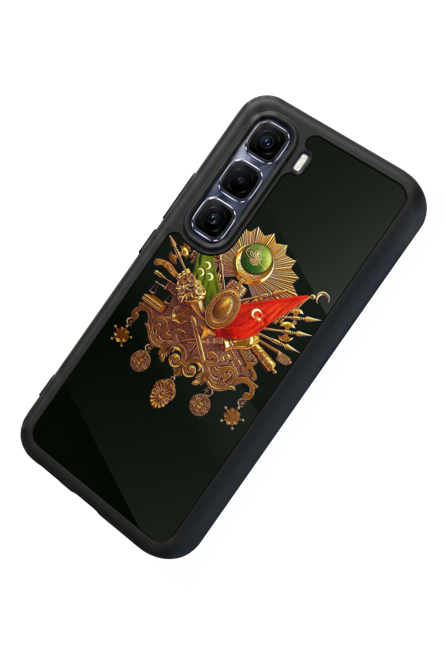 Infinix Hot 60 Pro Plus Uyumlu Osmanli Tugrasi Tasarımlı Glossy Premium Kılıf