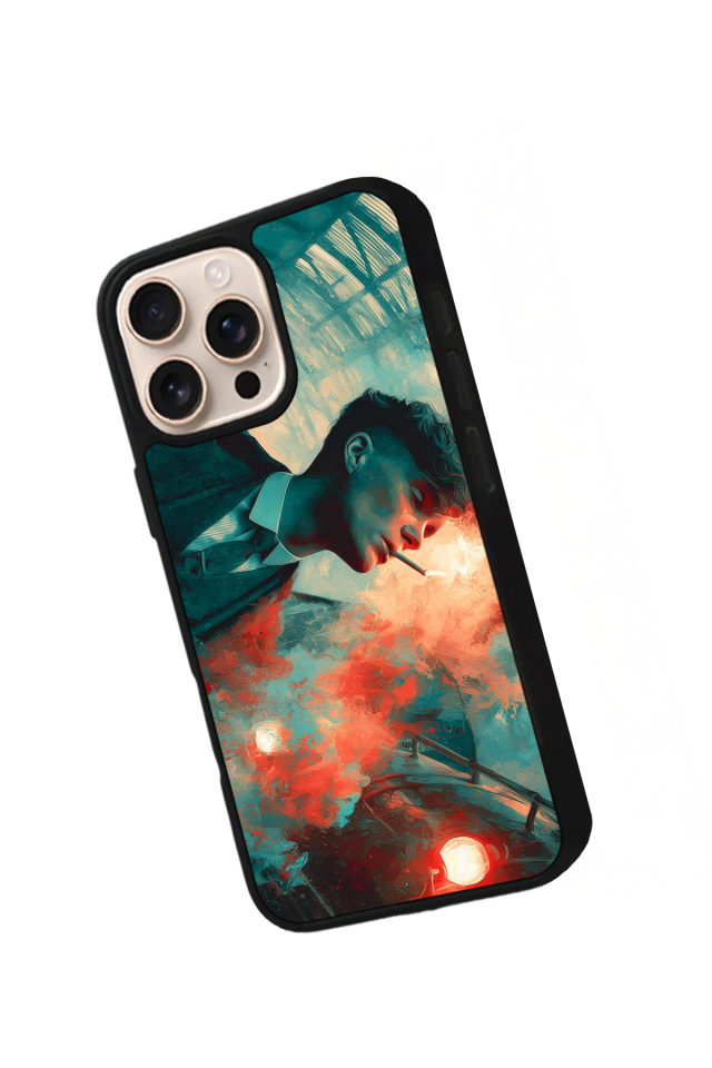 iPhone 16 Pro Uyumlu Peaky Blinders Tasarımlı Glossy Premium Kılıf