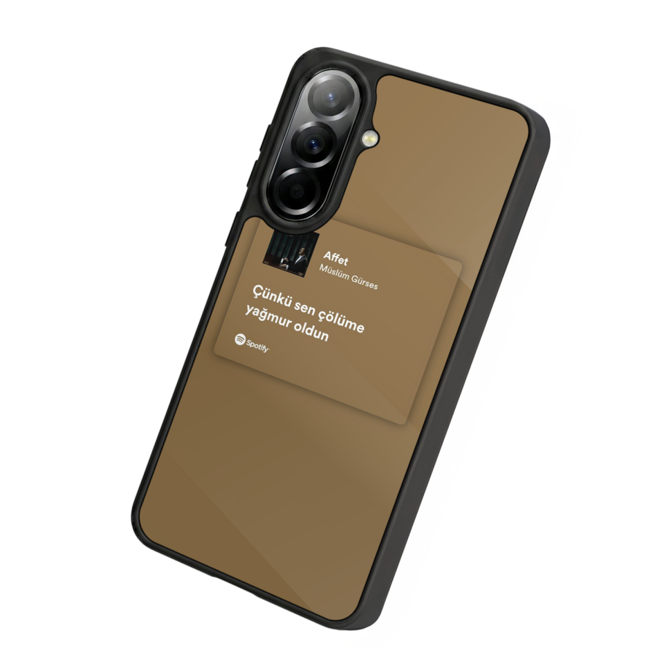 Samsung Galaxy A57 Uyumlu Sarki Sozleri Tasarımlı Glossy Premium Kılıf
