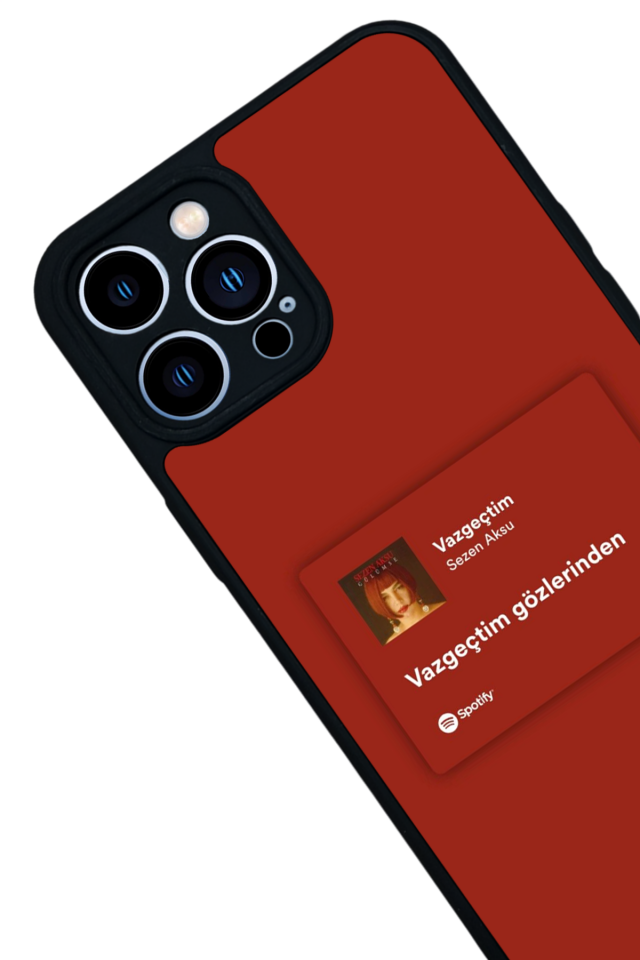 iPhone 12 Pro Max Uyumlu Sarki Sozleri Tasarımlı Glossy Premium Kılıf