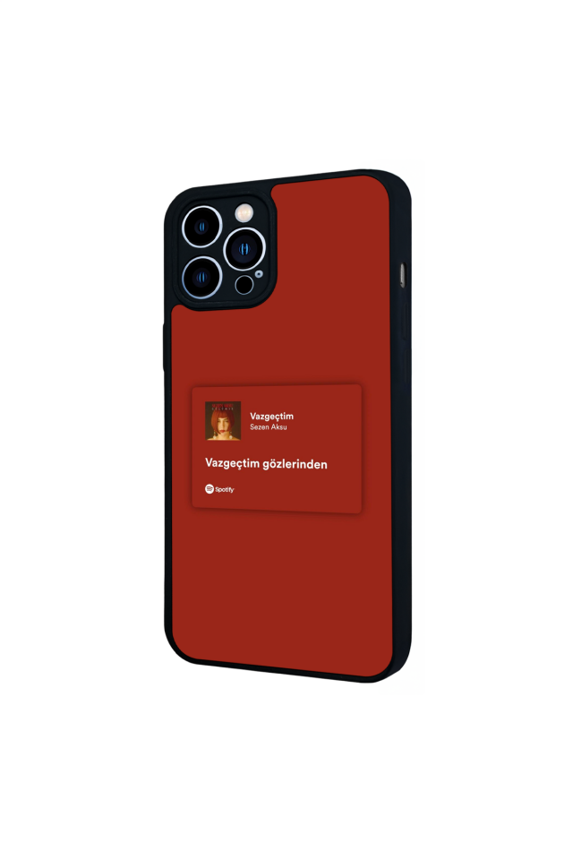 iPhone 12 Pro Max Uyumlu Sarki Sozleri Tasarımlı Glossy Premium Kılıf