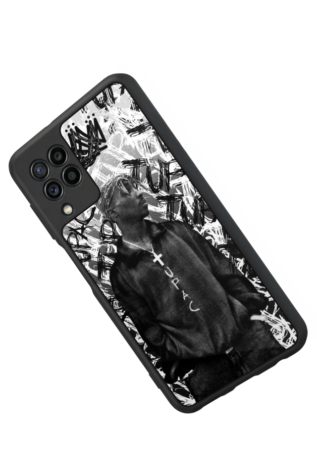 Samsung Galaxy M22 Uyumlu Tupac Tasarımlı Glossy Premium Kılıf