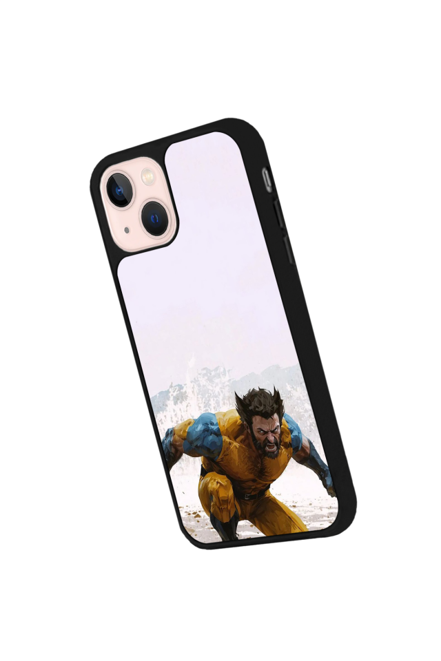 iPhone 13 Mini Uyumlu Wolverine Tasarımlı Glossy Premium Kılıf