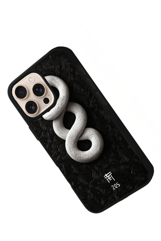 iPhone 15 Pro Max Uyumlu Yılan Tasarımlı Glossy Premium Kılıf