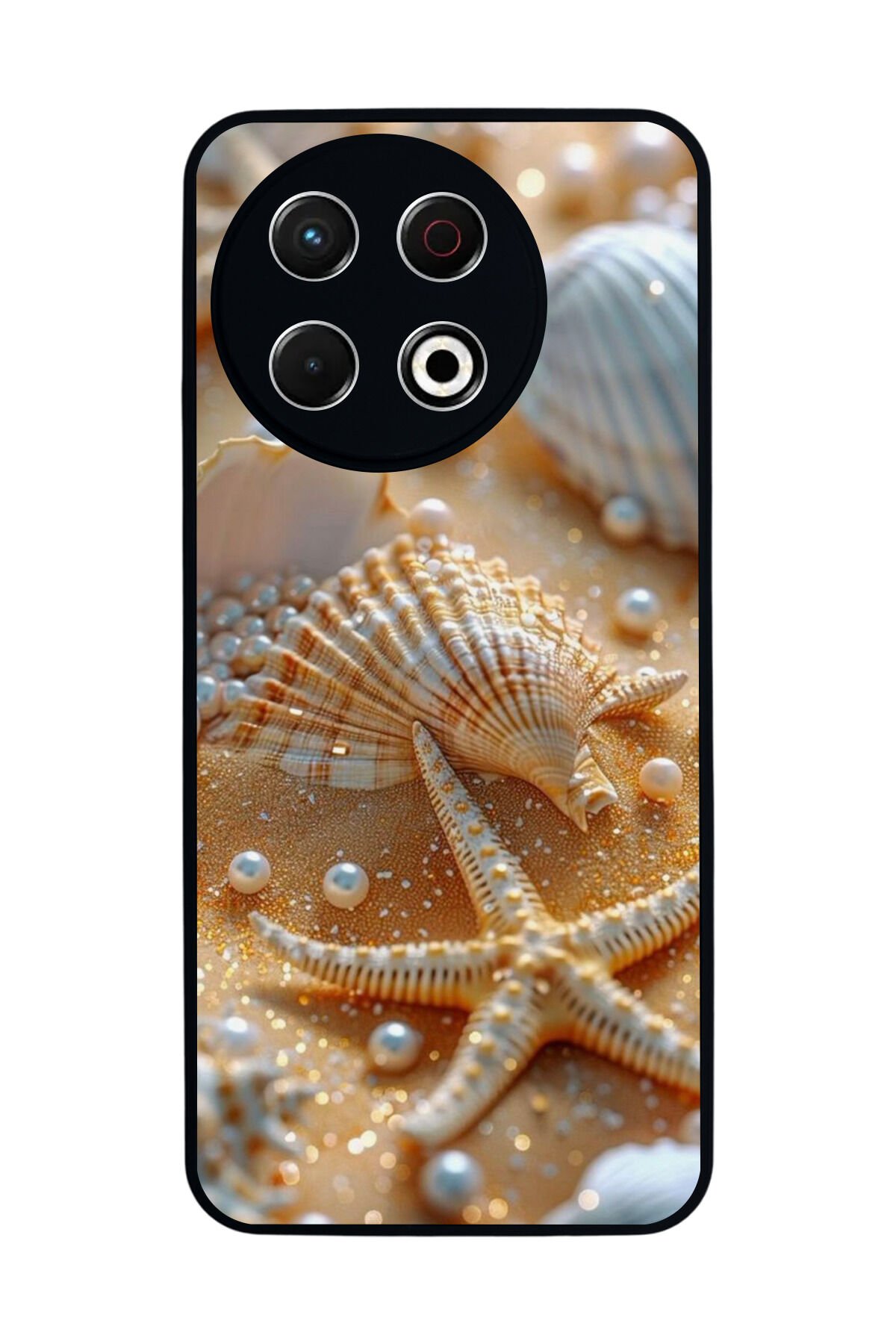 Tecno Spark 30 Pro Uyumlu İnci Tasarımlı Glossy Premium Kılıf