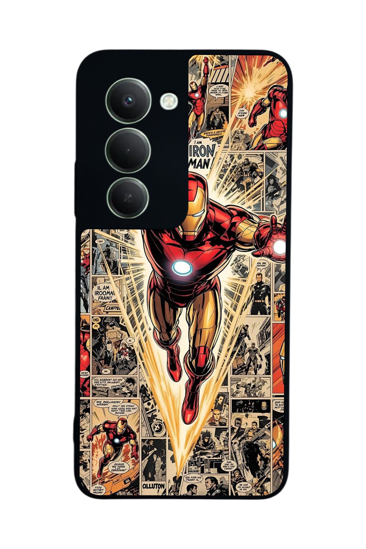 Xiaomi Redmi 15 5G Uyumlu Iron Man ( Demir Adam ) Tasarımlı Glossy Premium Kılıf