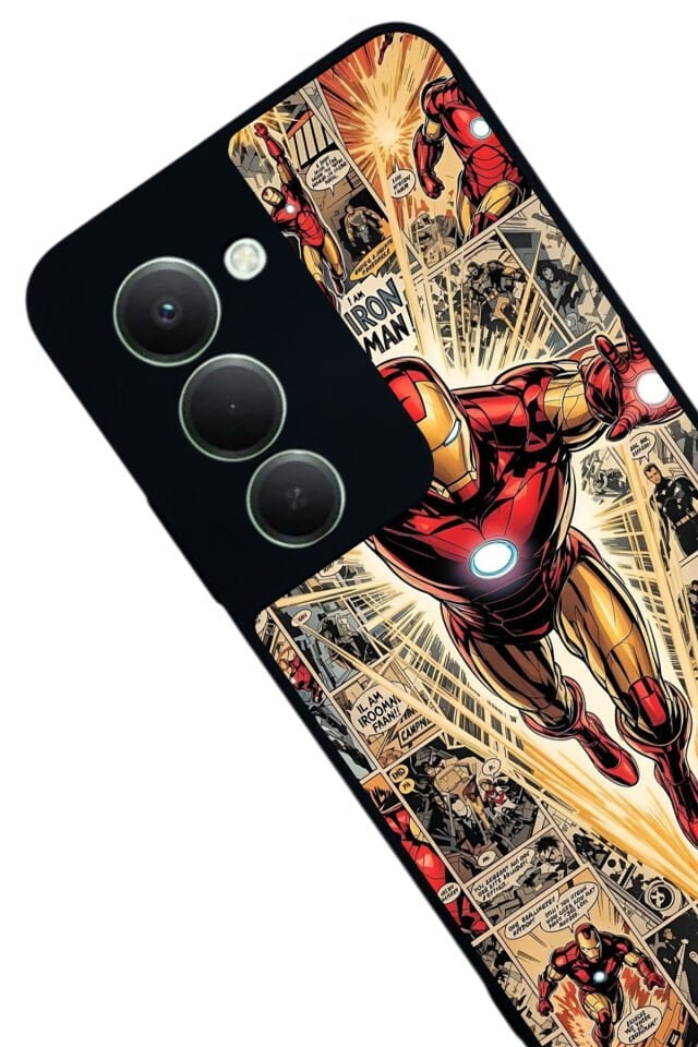 Xiaomi Redmi 15 5G Uyumlu Iron Man ( Demir Adam ) Tasarımlı Glossy Premium Kılıf