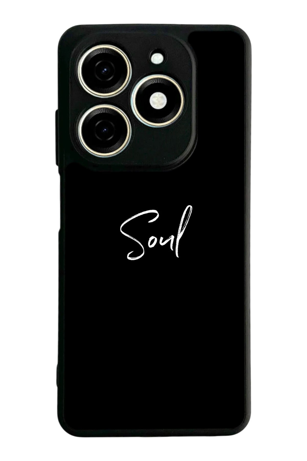Tecno Spark 20/20C Uyumlu SOUL Tasarımlı Glossy Premium Kılıf