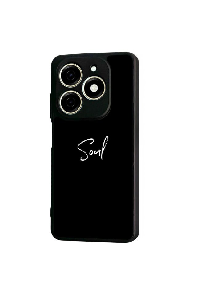 Tecno Spark 20/20C Uyumlu SOUL Tasarımlı Glossy Premium Kılıf