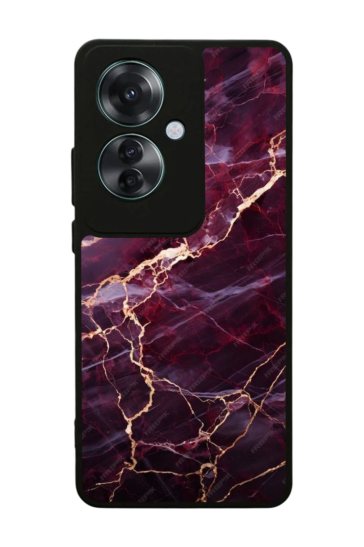 Oppo Reno 11F Uyumlu Mermer Marble Tasarımlı Glossy Premium Kılıf