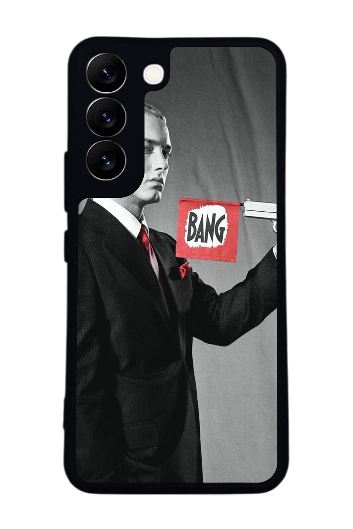 Samsung Galaxy S22 Uyumlu Eminem Tasarımlı Glossy Premium Kılıf