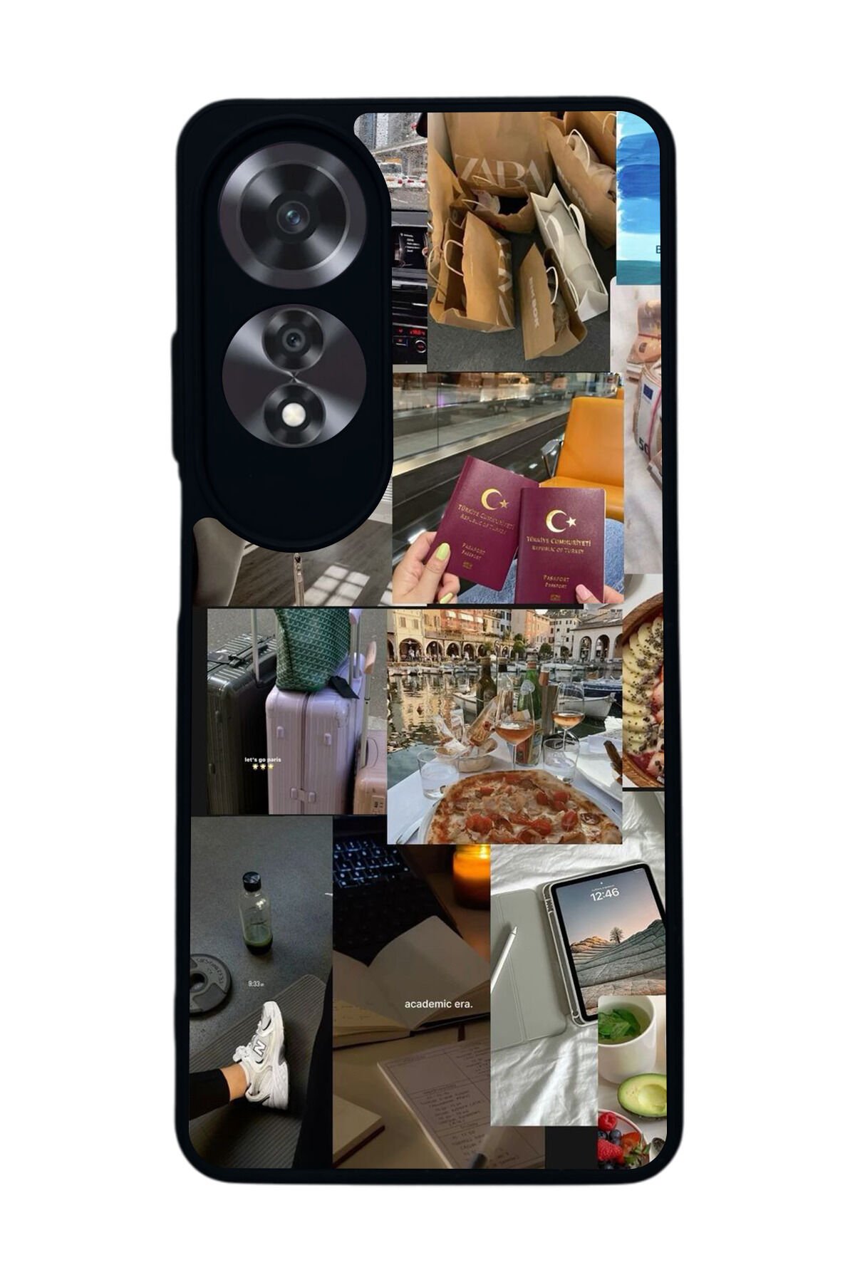 Oppo A60 Mat Siyah uyumlu Kılıf – Yumuşak Silikon, Koruyucu, Şok Emici Kapak