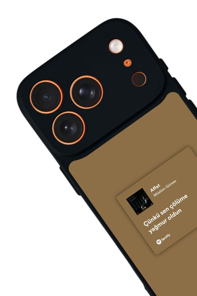 iPhone 17 Pro Uyumlu Sarki Sozleri Tasarımlı Glossy Premium Kılıf