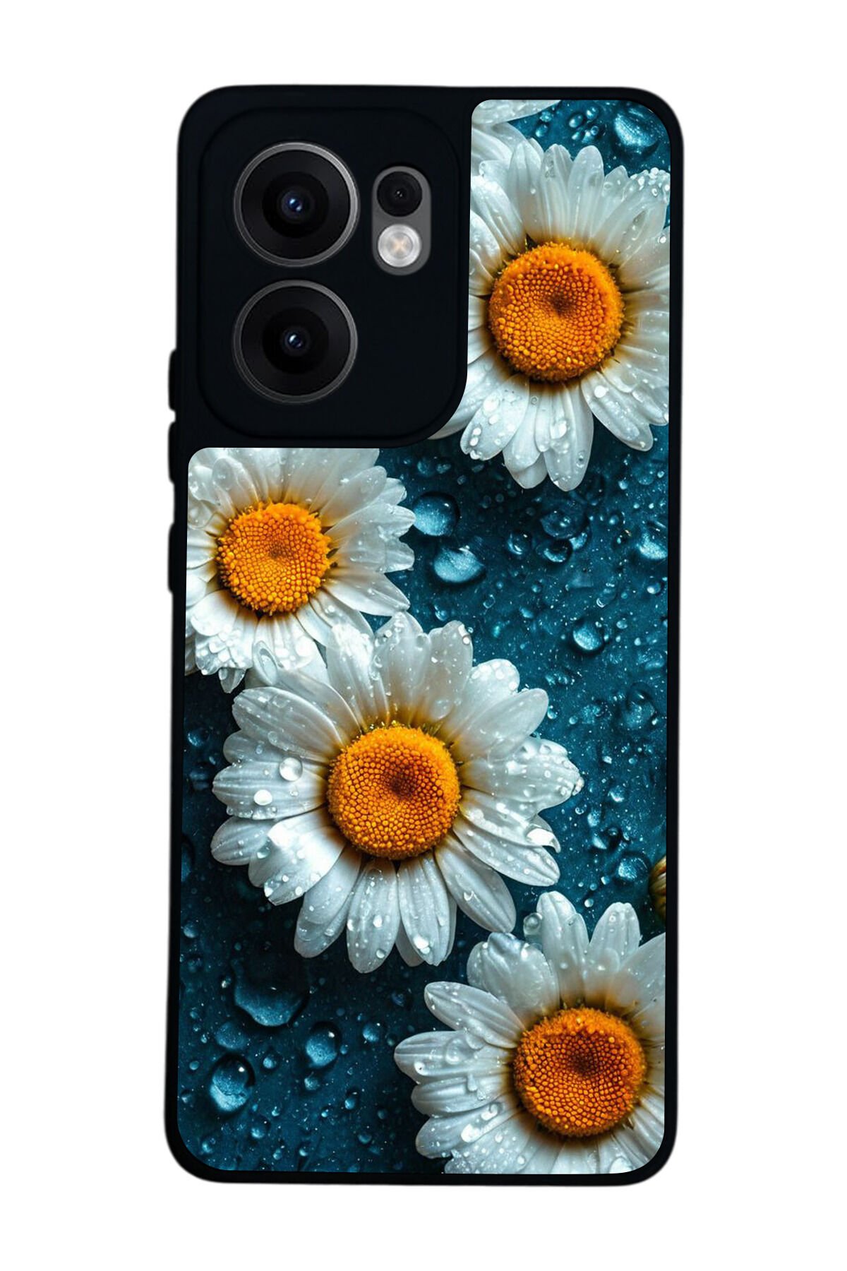 Oppo Reno 13F Uyumlu Cicek Tasarımlı Glossy Premium Kılıf