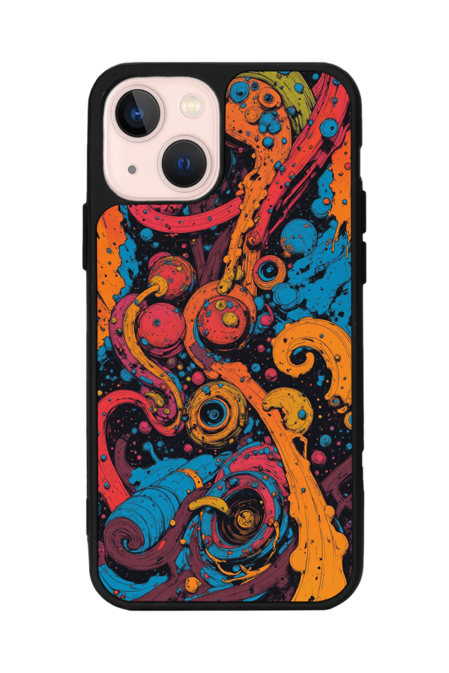 iPhone 14 Plus Uyumlu Abstract Tasarımlı Glossy Premium Kılıf
