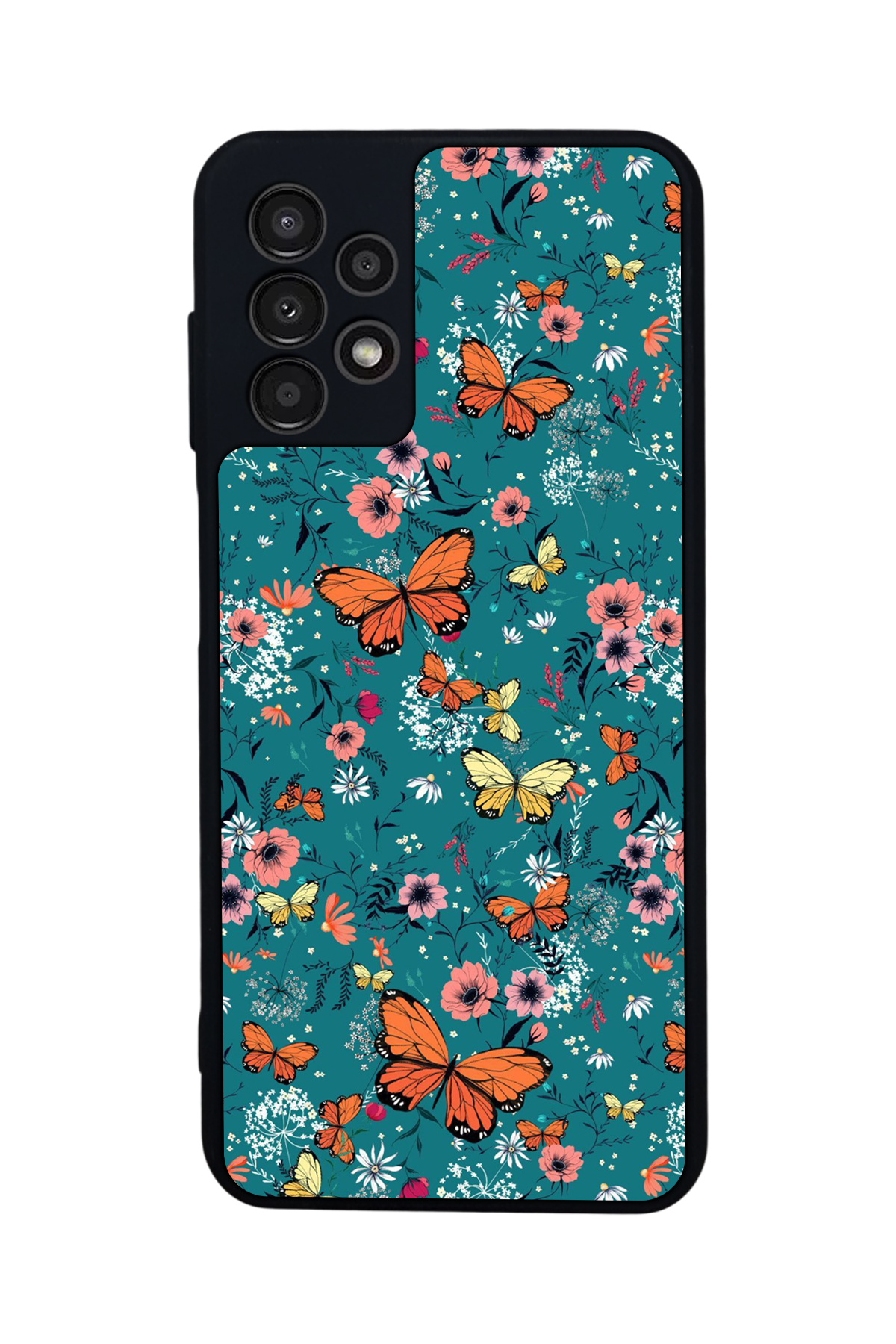 Samsung Galaxy A23 Uyumlu Floral Tasarımlı Glossy Premium Kılıf