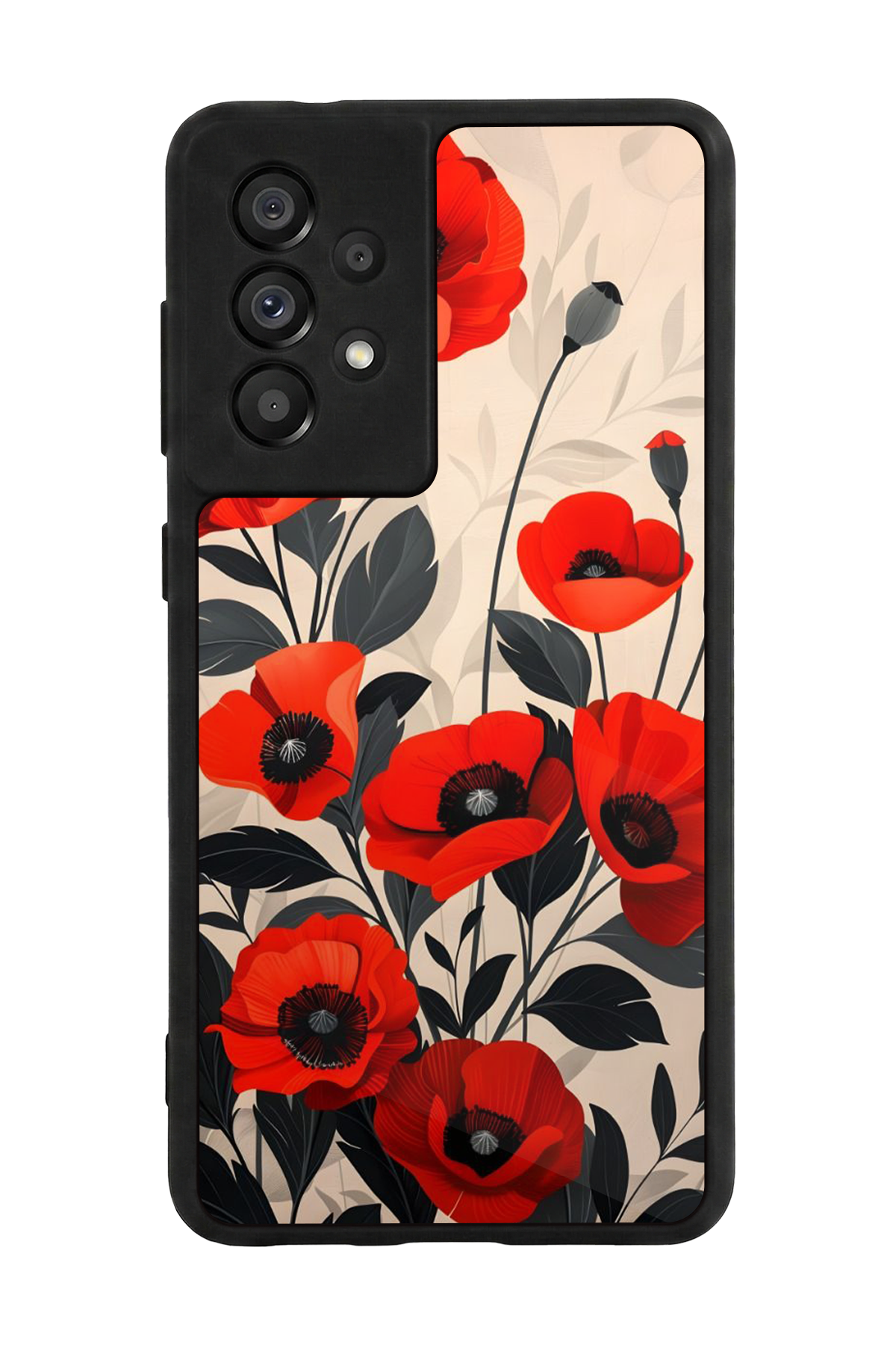Samsung Galaxy A73 Uyumlu Floral Tasarımlı Glossy Premium Kılıf