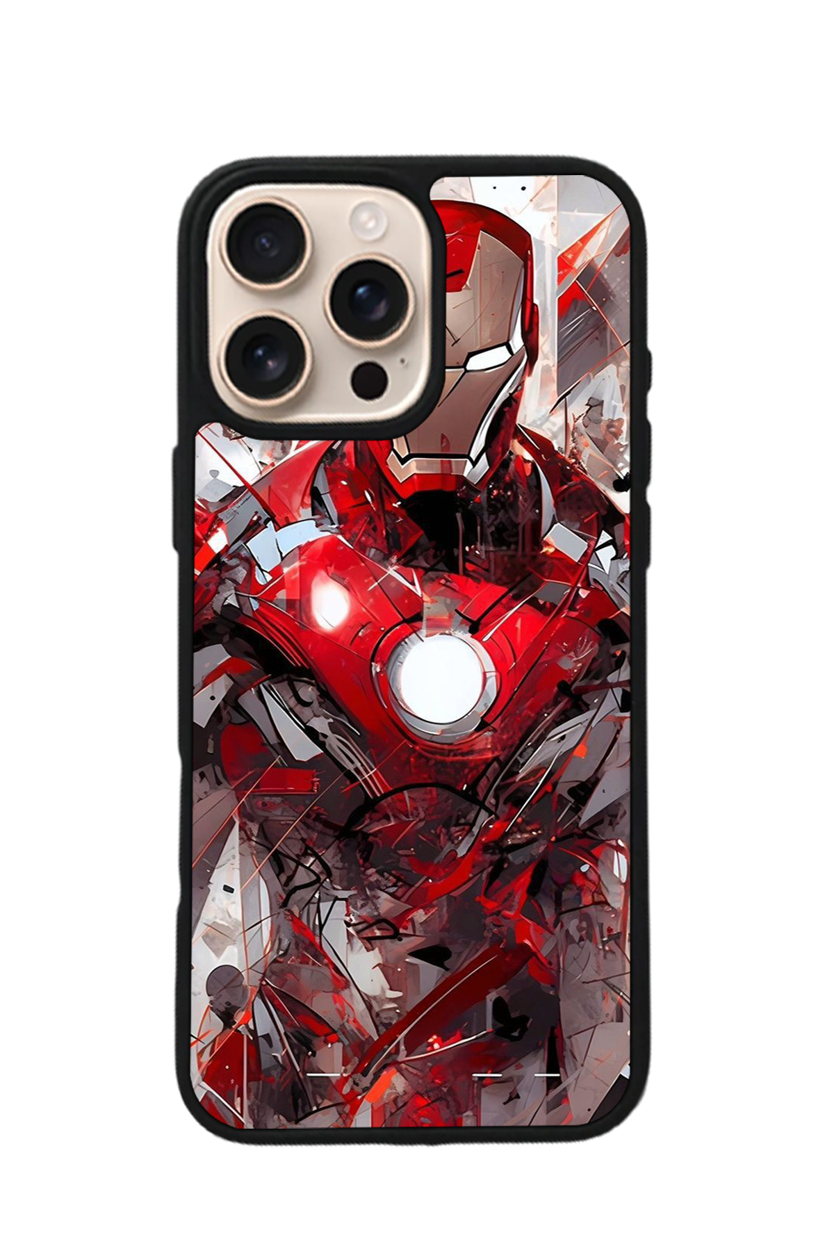 iPhone 15 Pro Max Uyumlu Iron Man ( Demir Adam ) Tasarımlı Glossy Premium Kılıf