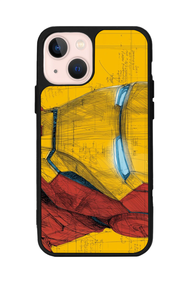iPhone 15 Uyumlu  Iron Man ( Demir Adam ) Tasarımlı Glossy Premium Kılıf